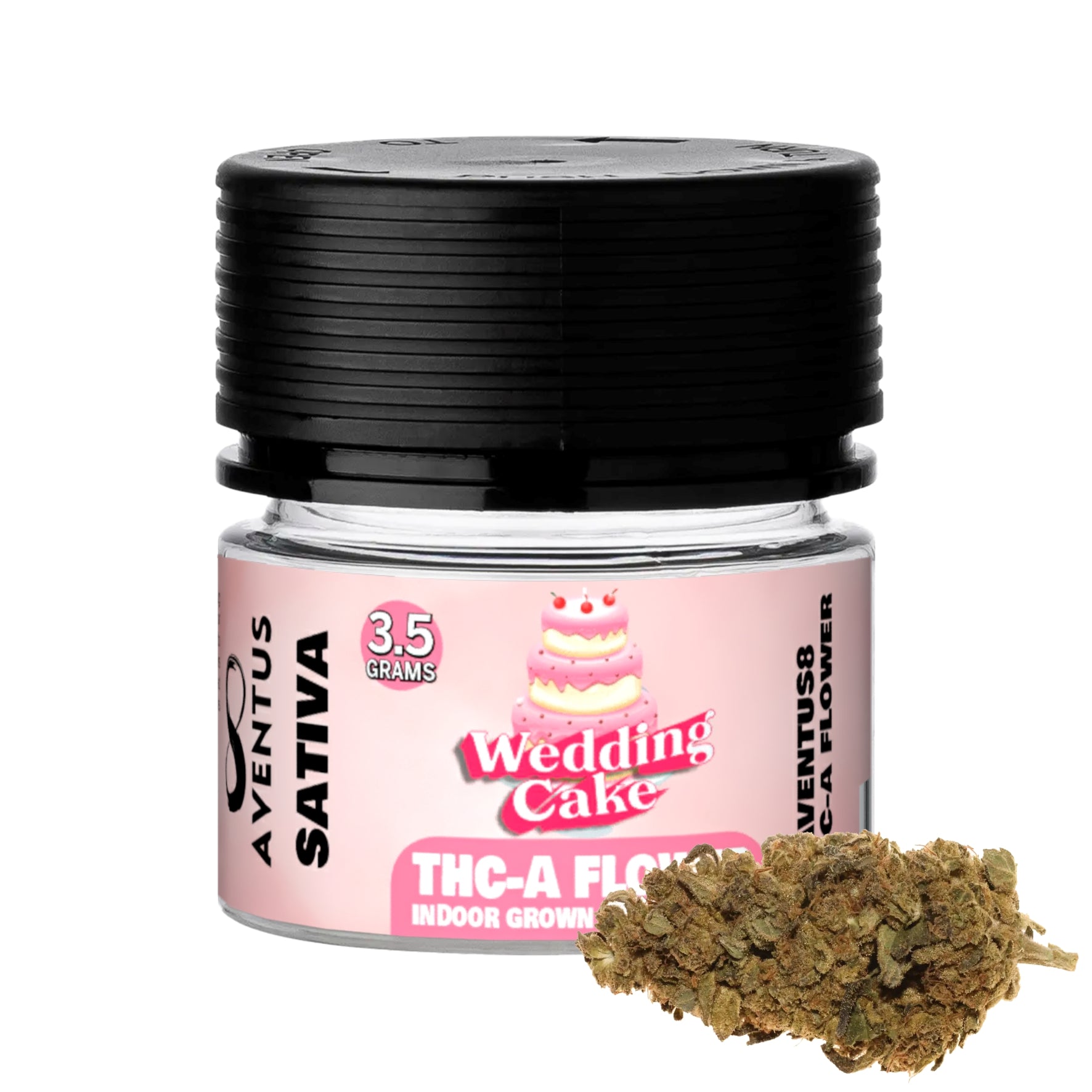 AVENTUS8 THC-A FLOWER Wedding Cake 3.5G - Sativa