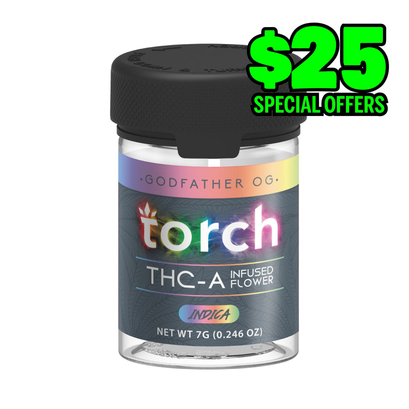 TORCH THC-A INFUSED FLOWER 7G GODFATHER OG