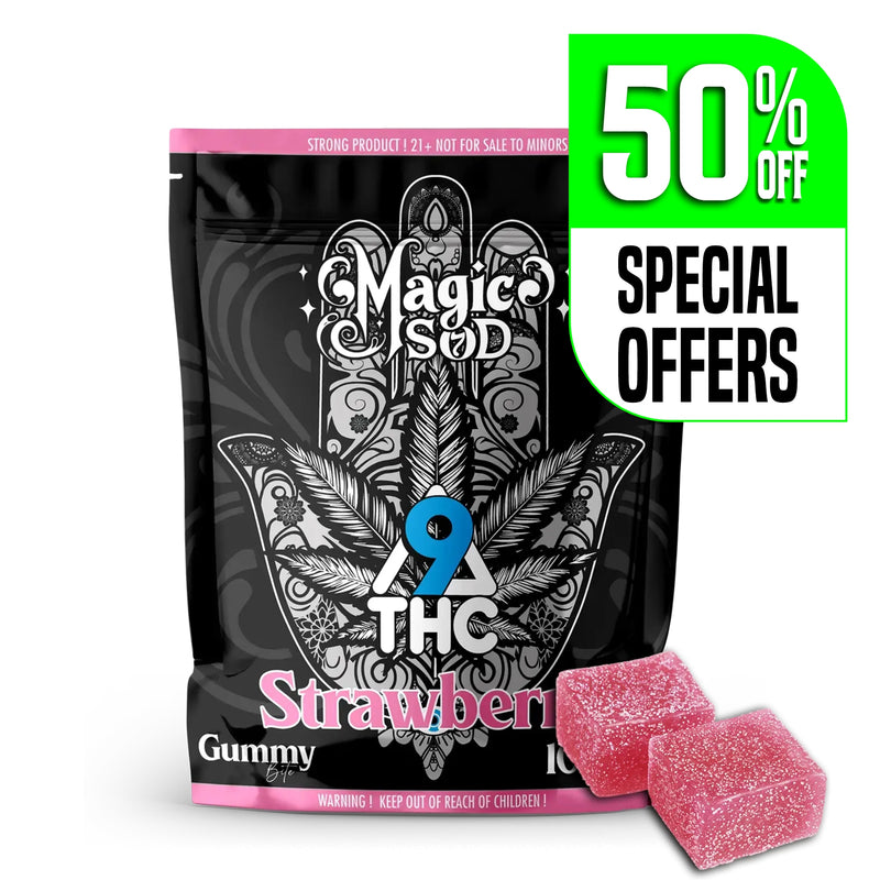 MAGICSOD D9 THC Strawberry Gummies (5pcs)