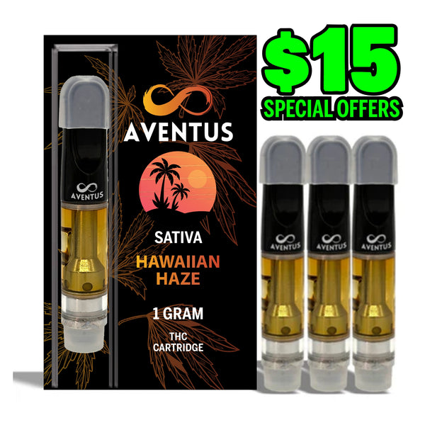 THC HAWAIIAN HAZE Full Spectrum 510 Thread Vape Cartridge 1000mg 1 gram