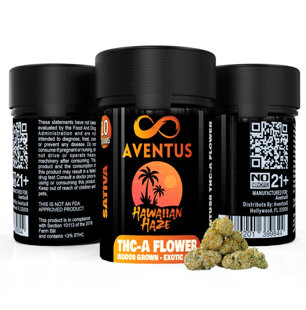 AVENTUS8 THC-A Flower Hawaiian Haze 10g