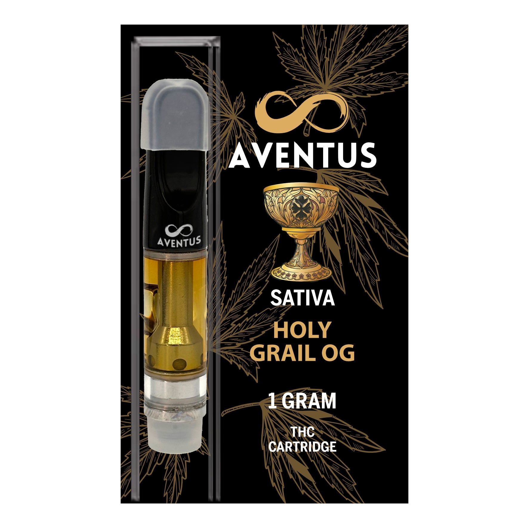 THC HOLY GRAIL OG Full Spectrum 510 Thread Vape Cartridge 1000mg 1 gram