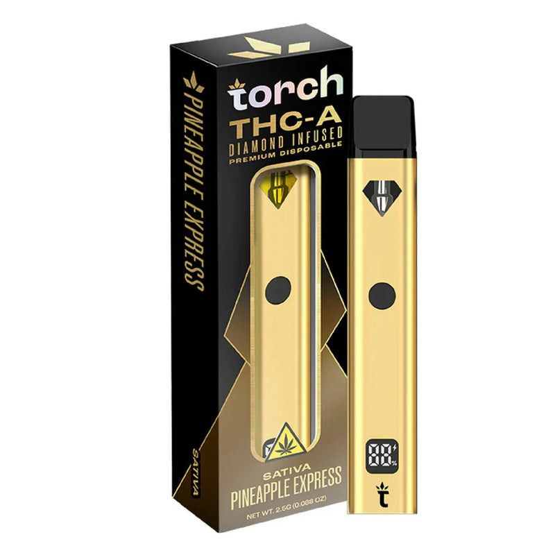 Torch Diamond Infused THC-A Blend Gold Edition Vaporizer - 2500mg Pineapple Express Sativa