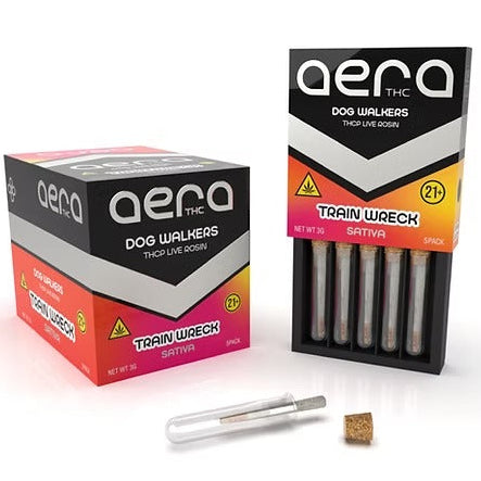 AERA - THCP LIVE RESIN - PRE-ROLL DOG WALKERS 3G TRAIN WRECK - SATIVA