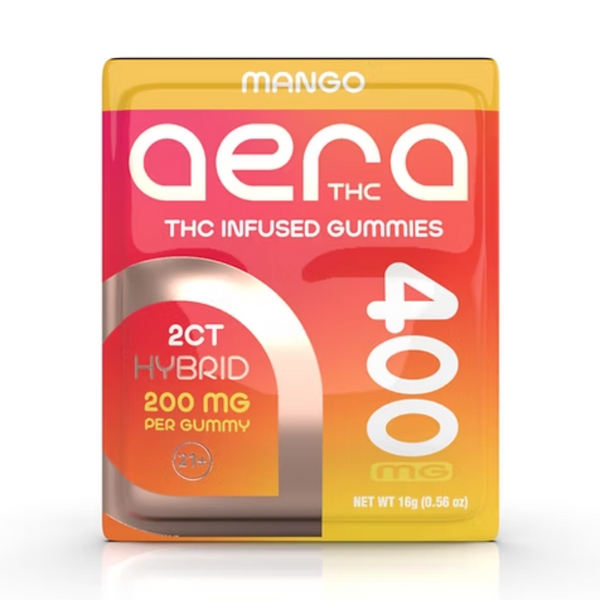 Aera THC Infused Gummies – Mango 400 mg (Hybrid)