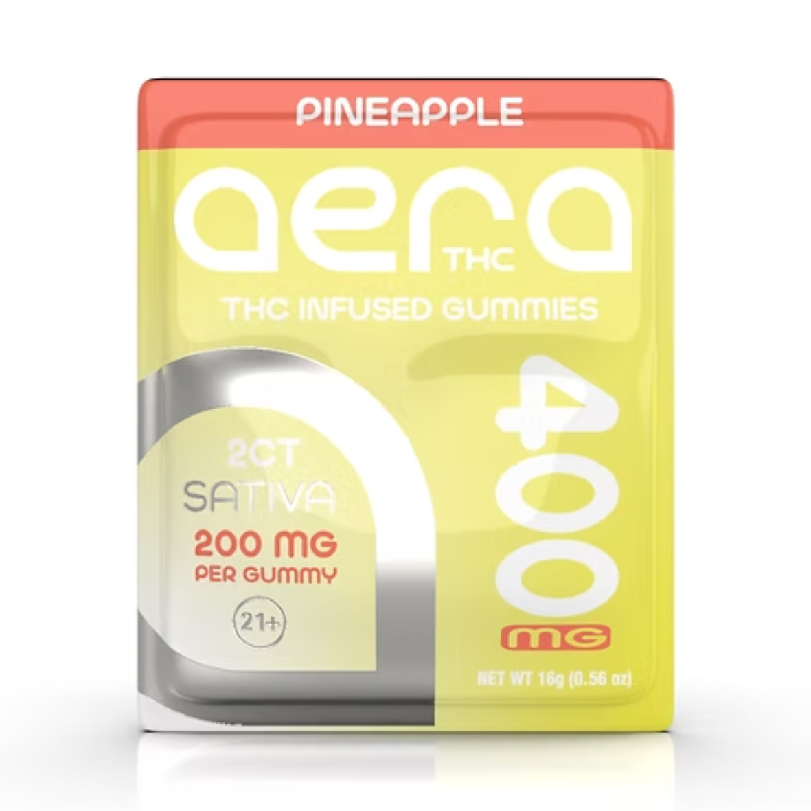 Aera THC Infused Gummies – Pineapple 400 mg (Sativa)