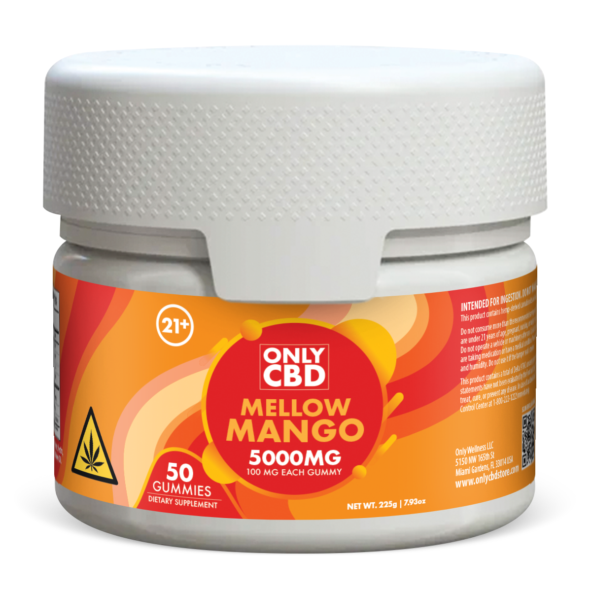 Only CBD Gummies Jar 5000MG