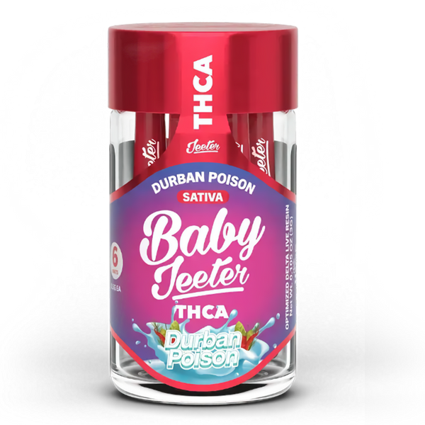 Baby Jeeter THCA Pre-Rolls  Durban Poison - Sativa