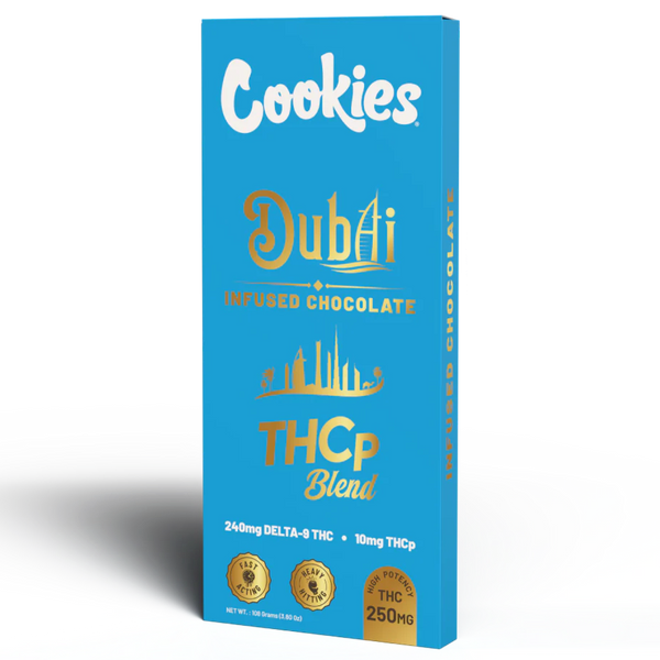 Cookies Dubai – THCP Blend Infused Chocolate Bar (250mg)