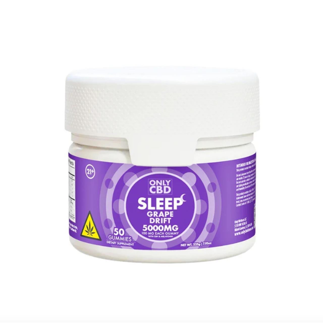 Only CBD Sleep Gummies Jar 5000MG