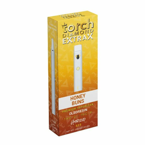 Torch Diamond Extrax THC-O + THCP Disposable (2.2g) Honey Buns - Hybrid