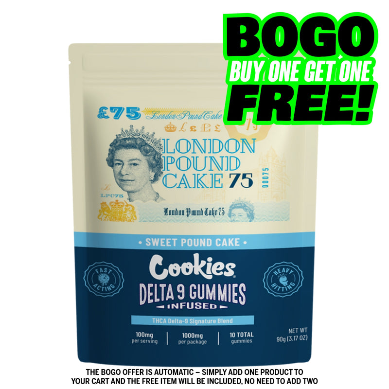 Cookies THCA Delta 9 Signature Blend Gummies 1000MG - London Pound Cake 75