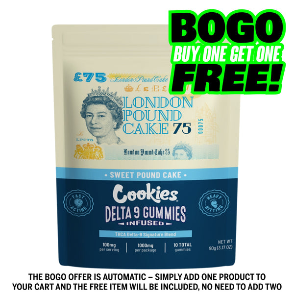 Cookies THCA Delta 9 Signature Blend Gummies 1000MG - London Pound Cake 75