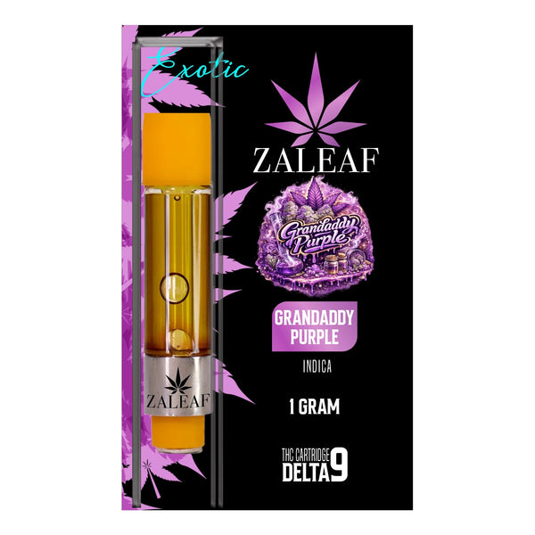 ZALEAF Delta-9 Vape Cartridge – 1G Premium THC Grandaddy Purple