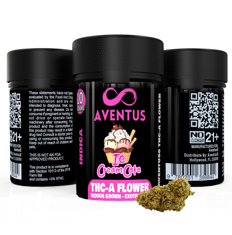 AVENTUS8 THC-A FLOWER Ice Cream Cake 10G