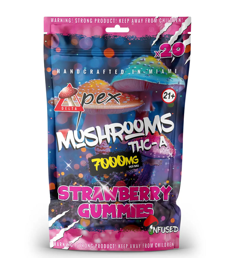 Strawberry Gummies Mushroom THC-A 7,000mg