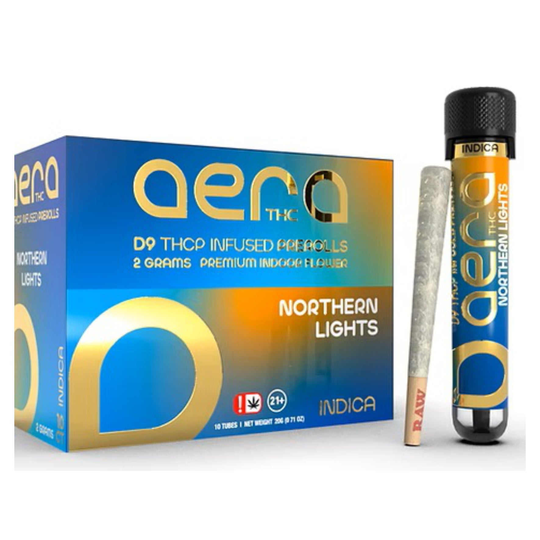 Aera D9 THCP Infused Preroll – Northern Lights (Indica) | 2g Premium Indoor Flower