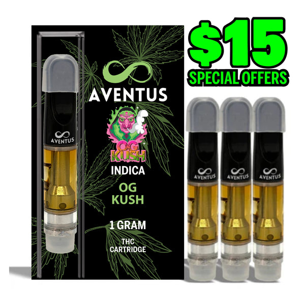 THC OG KUSH Full Spectrum 510 Thread Vape Cartridge 1000mg 1 gram
