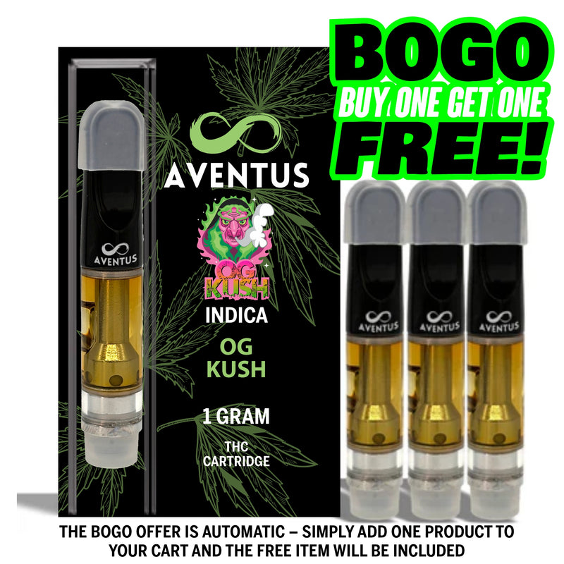 THC OG KUSH Full Spectrum 510 Thread Vape Cartridge 1000mg 1 gram