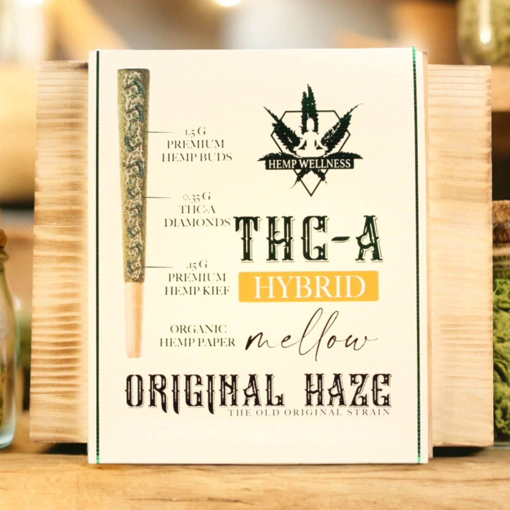 THC-A 2 GRAMS INFUSED PRE-ROLL- Original Haze (Hybrid) hemp Wellness