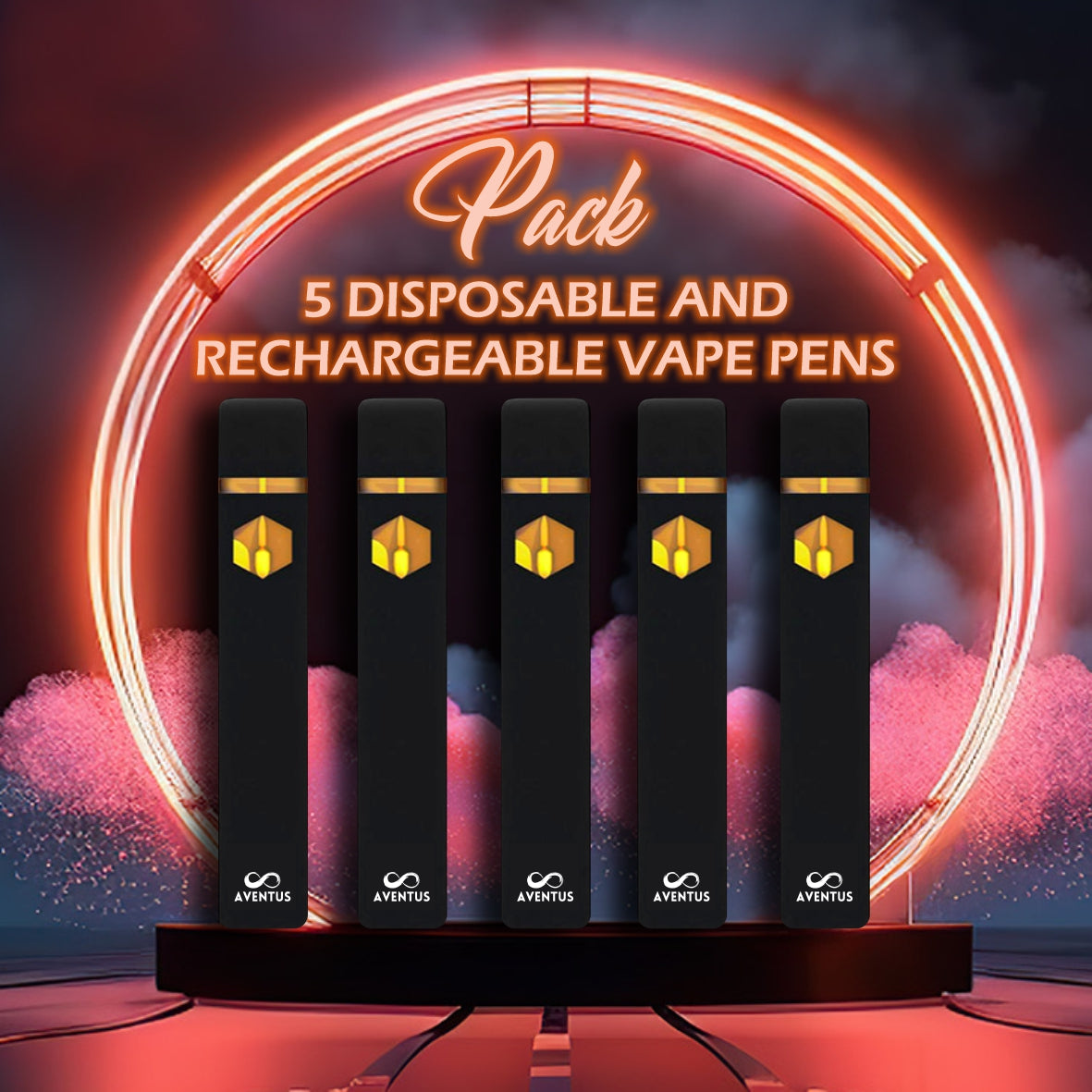 5 RANDOM NAME BRAND THC VAPES