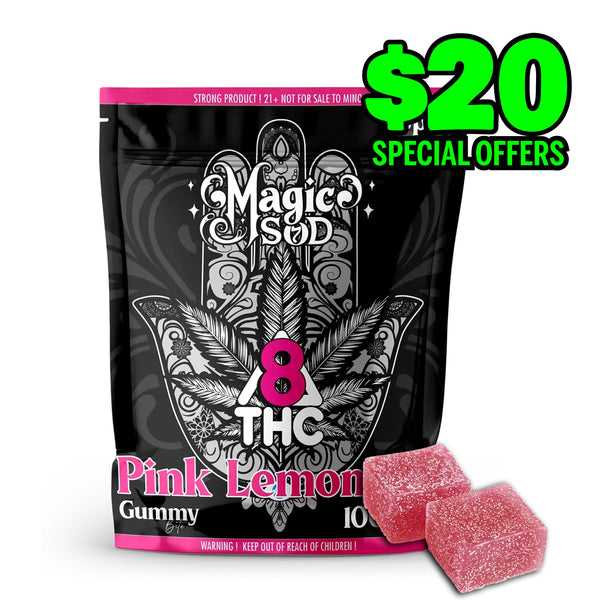 MAGICSOD D8 THC Pink Lemonade Gummies (5pcs)