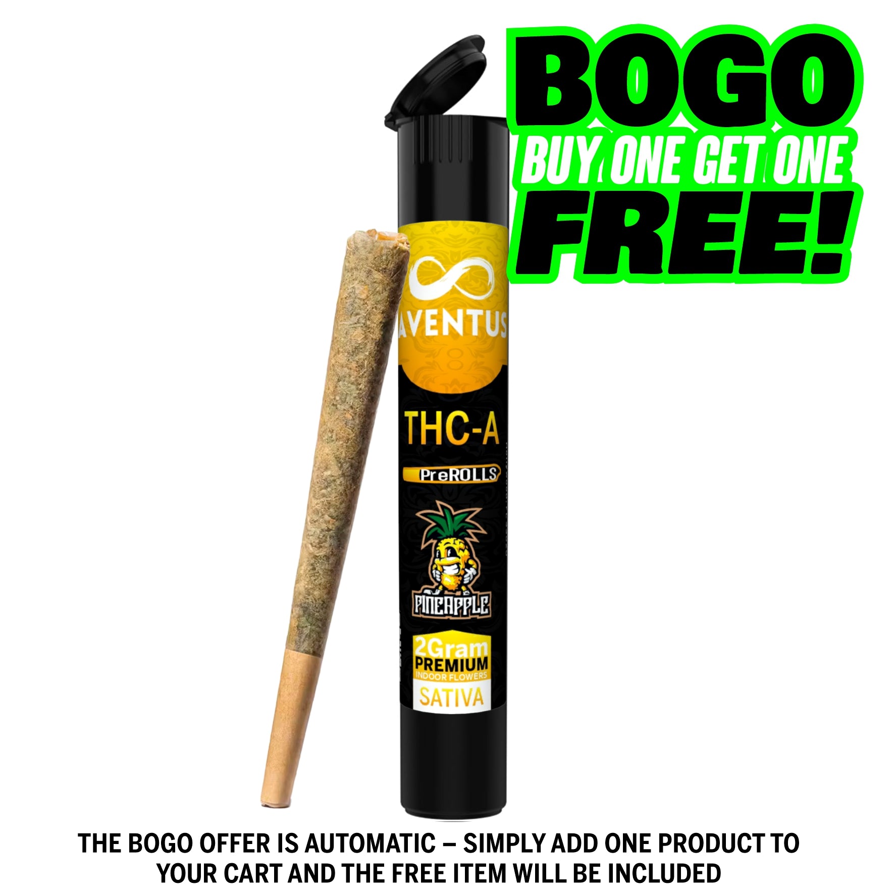 THC-A 2 Gram Pre-Roll PINEAPPLE