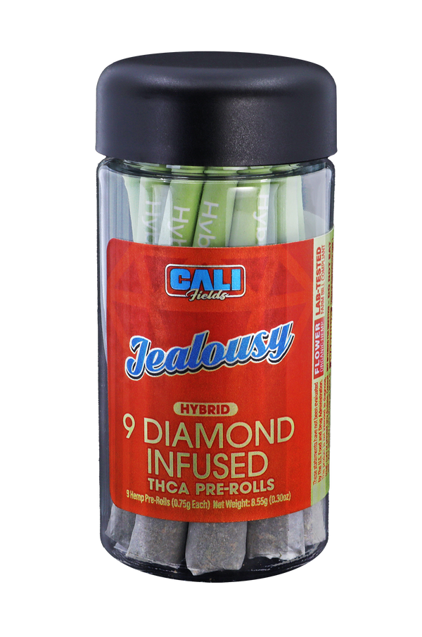 Cali Fields — Jealousy Diamond Infused THCA Pre-Rolls (Hybrid)