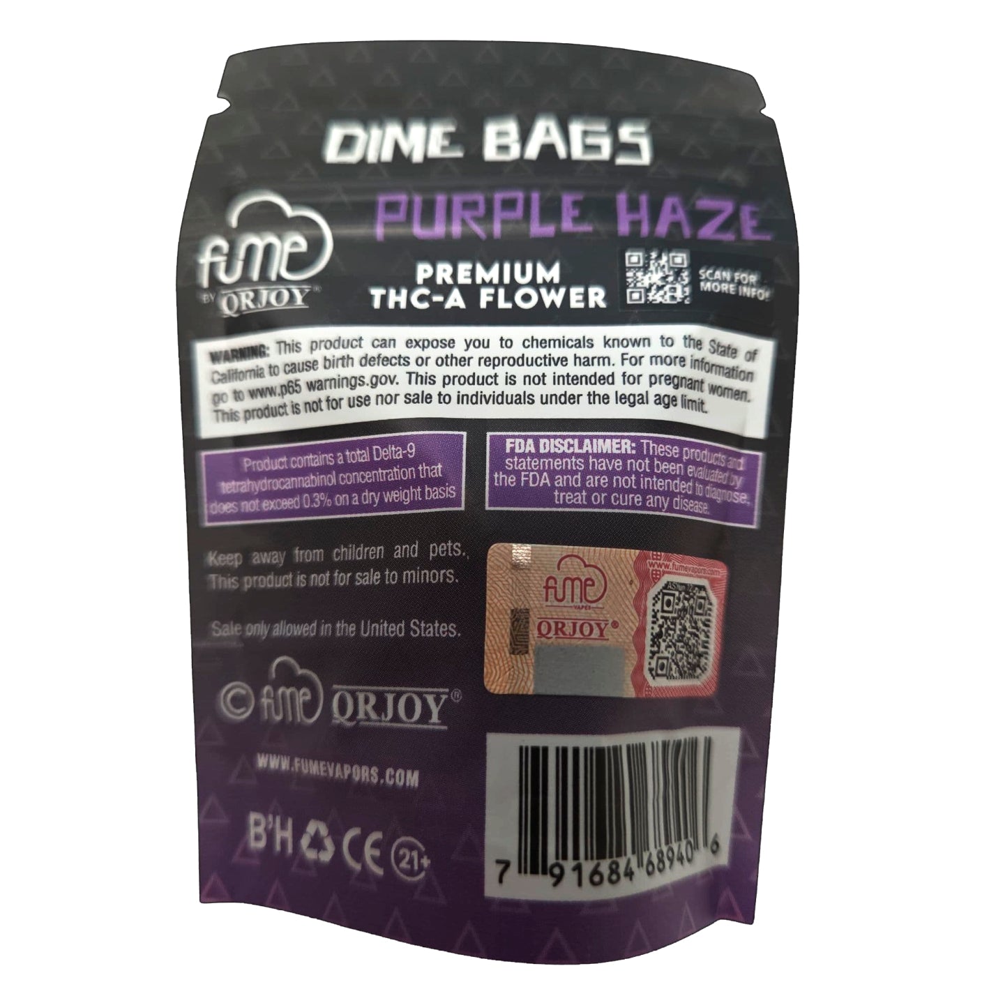Fume Purple Haze – 1g Premium THCA Sativa Flower