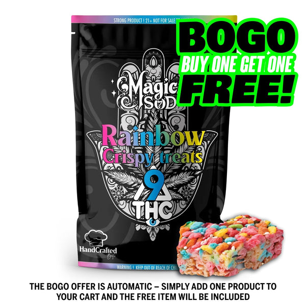 MAGICSOD Rainbow Crispy Treats Delta 9 THC 100mg