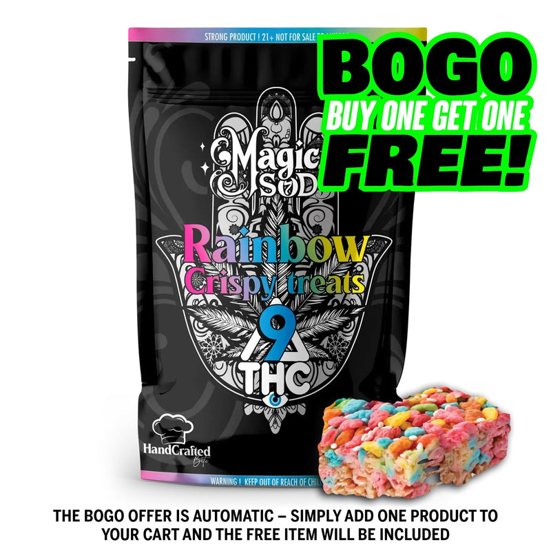 MAGICSOD Rainbow Crispy Treats Delta 9 THC 100mg