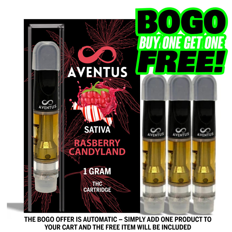 THC RASBERRY CANDYLAND Full Spectrum 510 Thread Vape Cartridge 1000mg 1 gram