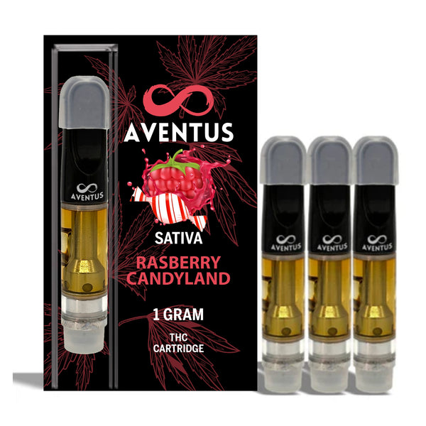 THC RASBERRY CANDYLAND Full Spectrum 510 Thread Vape Cartridge 1000mg 1 gram