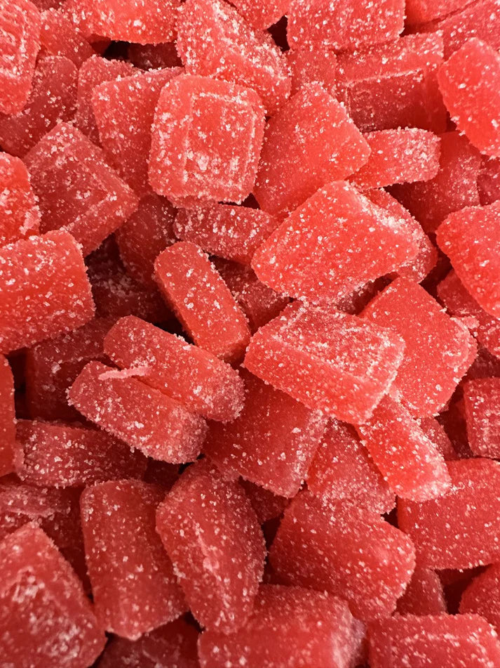 Raspberry Sour Diesel THC Blend Vegan Gummies 3000mg 30 Count