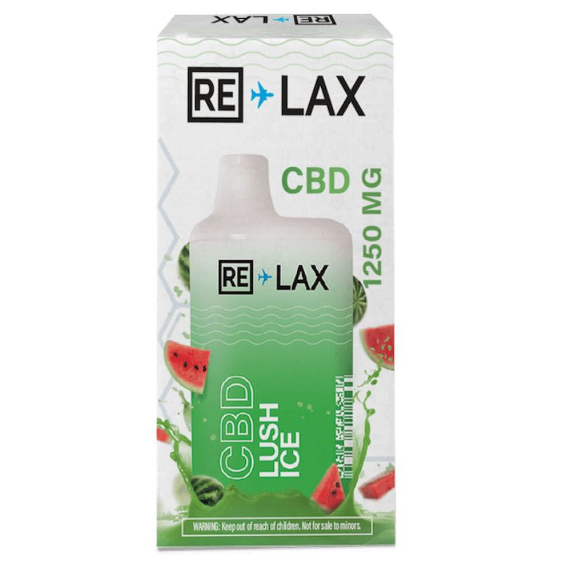 RE-LAX CBD Vape Pen 1250mg Disposable 5000 Puffs - Lush Ice
