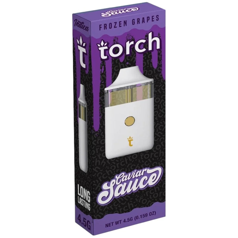 Torch Caviar Sauce FROZEN GRAPES INDICA THC Disposable Vape Pen 4.5g 4500mg