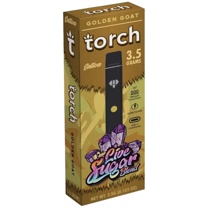 Torch Live Sugar Sativa Golden Goat Thc Disposable Vape Pen 35g 3500m Aventus8 8157