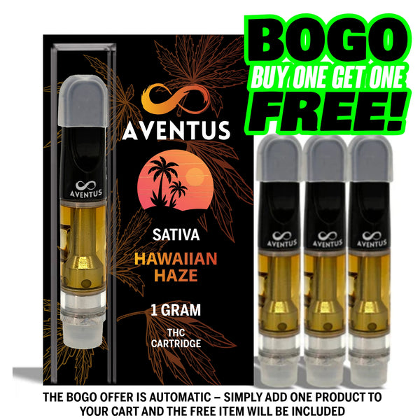 THC HAWAIIAN HAZE Full Spectrum 510 Thread Vape Cartridge 1000mg 1 gram