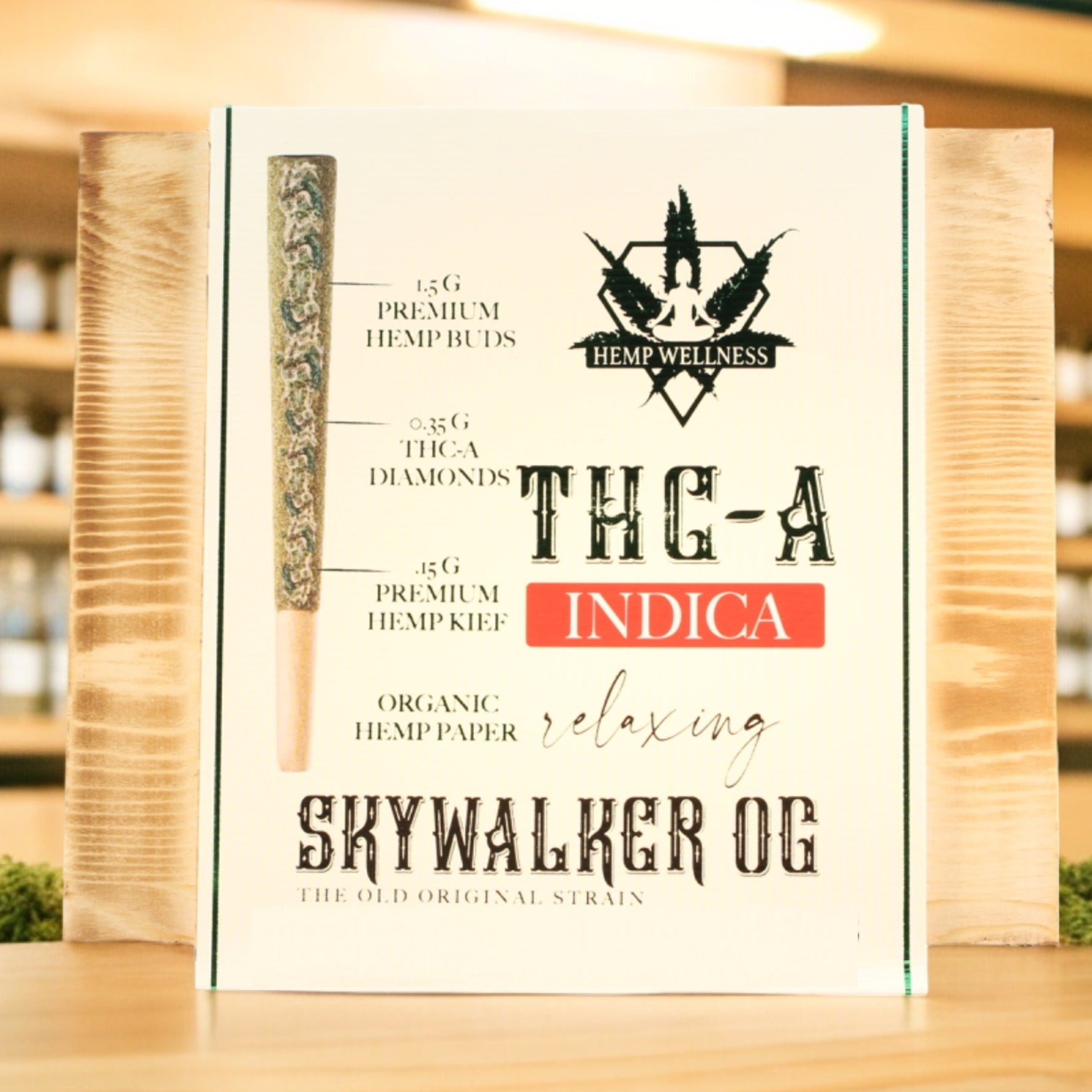 THC-A 2 GRAMS INFUSED PRE-ROLL - Skywalker OG (Indica) hemp Wellness