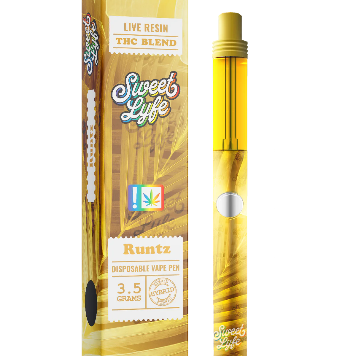 Disposable Vape Pen 3.5 Grams Infused with Live Resin THC Blend - Runt Disposable Vape Pen 3.5 Grams Infused with Live Resin THC Blend - Runt