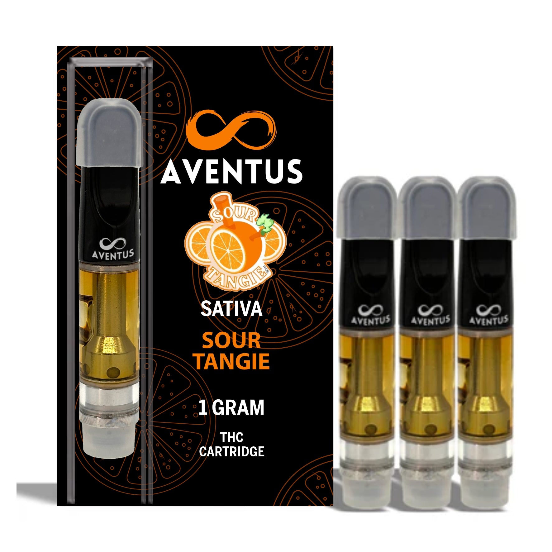 Thc Sour Tangie Orange Full Spectrum 510 Thread Vape Cartridge 1000mg Aventus8 7599