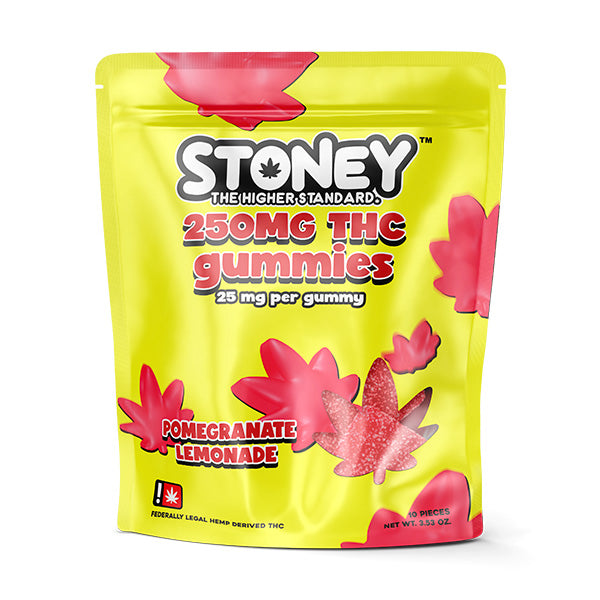 Stoney Delta 9 250mg THC Gummies Pomegranate Lemonade