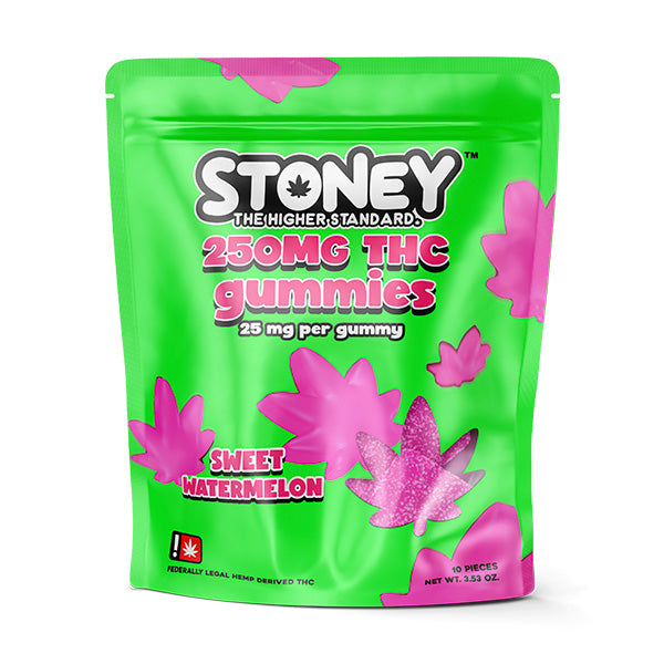 Stoney Delta 9 250mg THC Gummies Sweet Watermelon