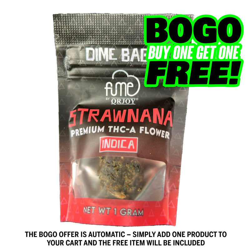 Fume Strawnana – 1g Premium THCA Indica Flower
