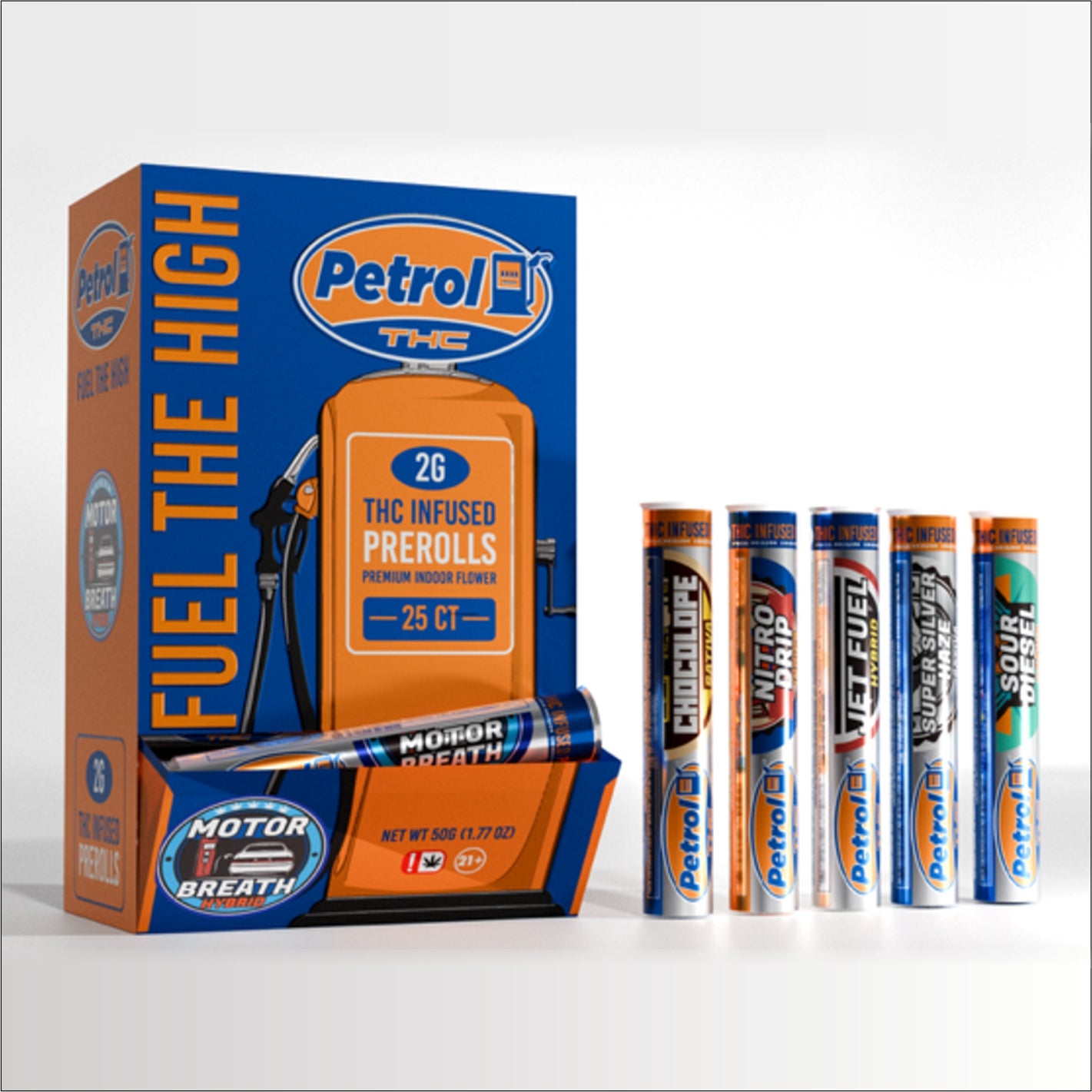 Petrol THC Infused Pre-Rolls – Premium Indoor Nitro Drip - Indica