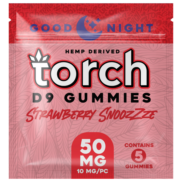Torch Delta-9 Delta 9 Gummies 50mg -  Strawberry Snoozzze