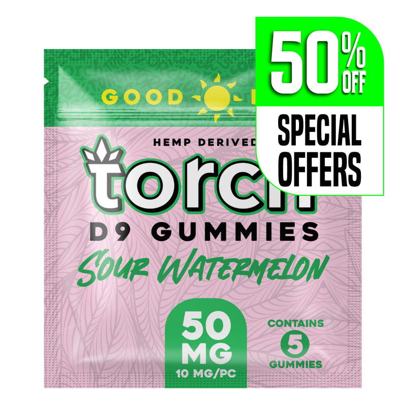 Torch Delta-9 Delta 9 Gummies 50mg - Sour Watermelon