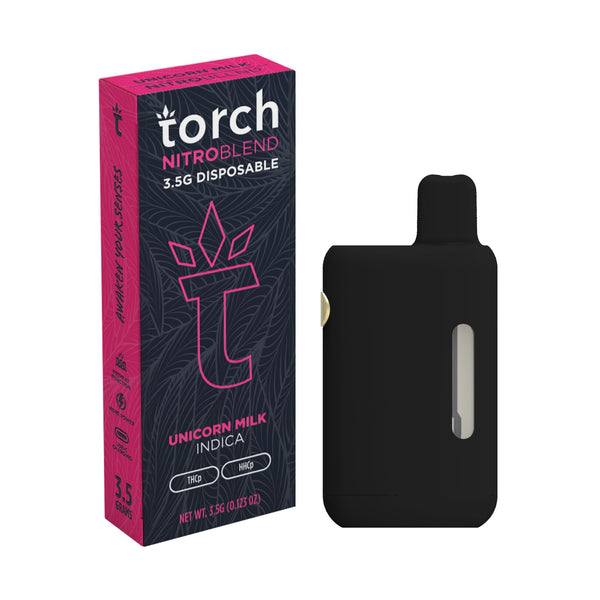 TORCH NITRO BLEND THC-A BOOSTED DISPOSABLE 3.5G Unicorn Milk - Indica