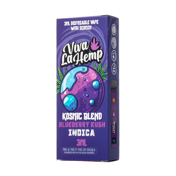 Viva La Hemp Kosmic Blend Disposable 3G Blueberry Kush (Indica)