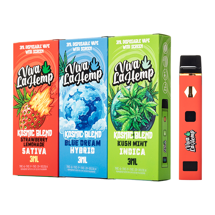 Viva La Hemp Kosmic Blend Disposable 3G White Fire OG (Hybrid)